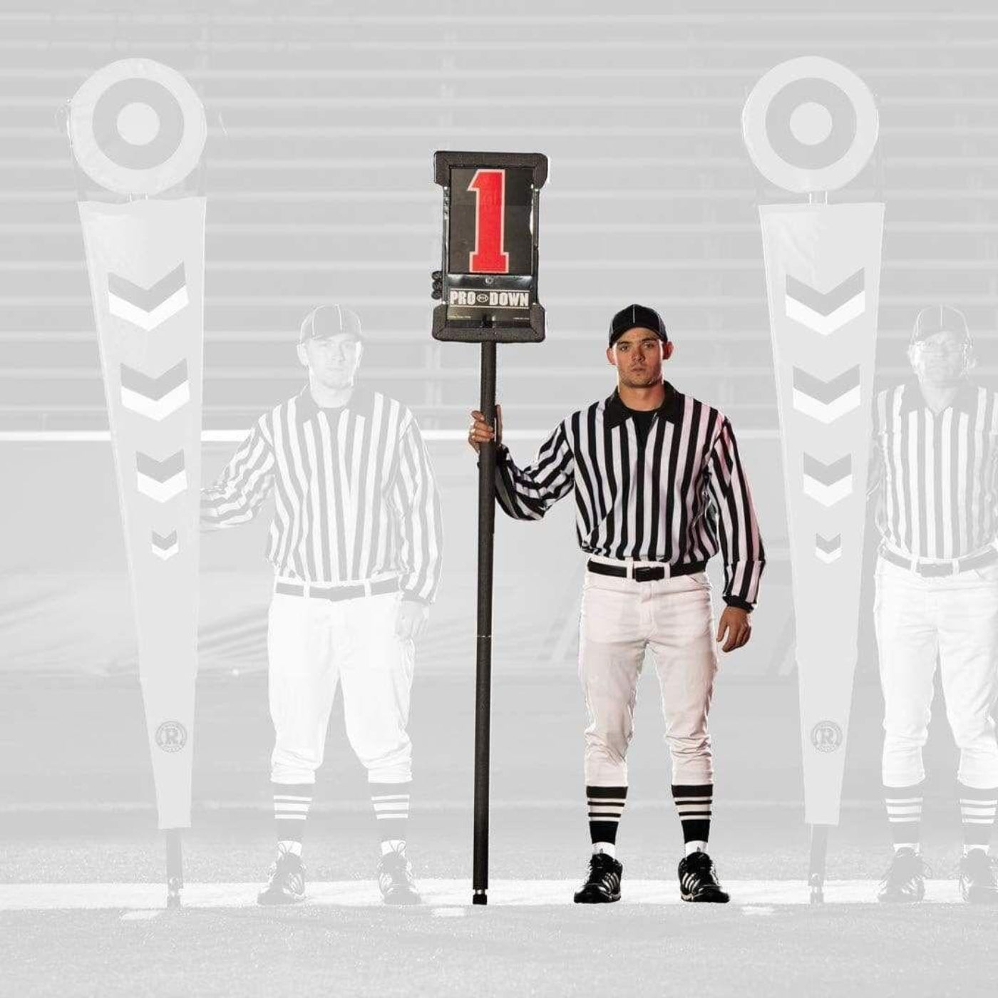 Rogers Athletic Stadium Pro Down Marker w/ Flexible Pole - 410571