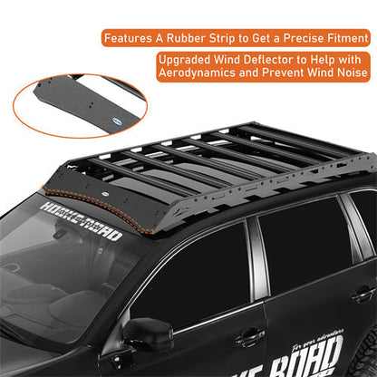 Roof Rack Rooftop Cargo Carrier (03-10 Porsche Cayenne GTS / Turbo / Turbo S Models w/ Factory Roof Rails) - Hooke Road
