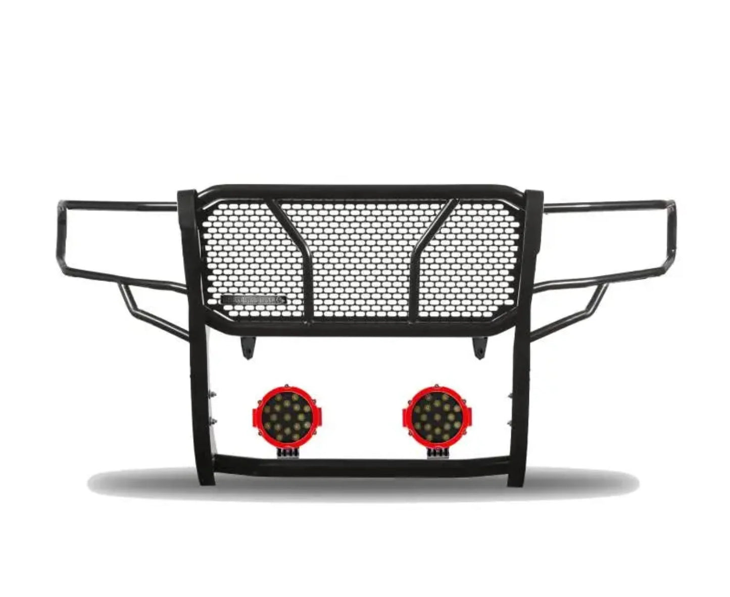 RU-DORA19-B-PLR Black Horse Rugged Heavy Duty Grille Guard Kit - BLKRUDORA19BP