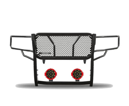 RU-DOSP07-B-PLR Black Horse Rugged Heavy Duty Grille Guard Kit - BLKRUDOSP07BP