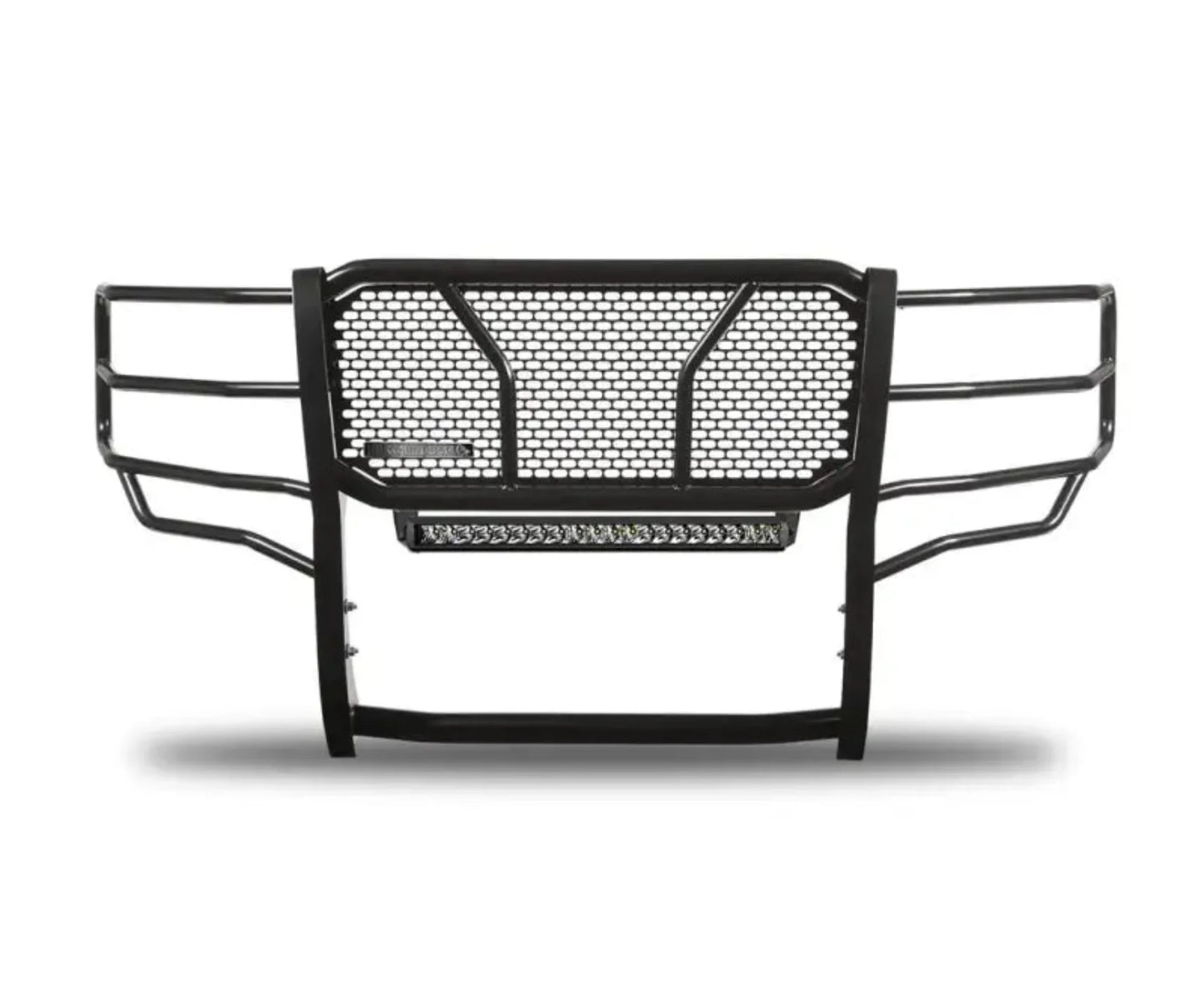 RU-FOF116-B-K2 Black Horse Rugged Heavy Duty Grille Guard Kit - BLKUFOF116BK2
