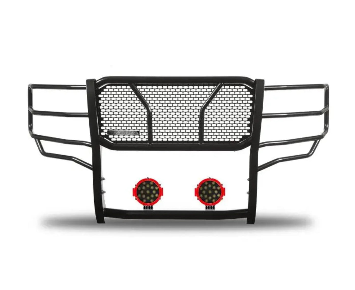 RU-FOF116-B-PLR Black Horse Rugged Heavy Duty Grille Guard Kit - BLKRUFOF116BP