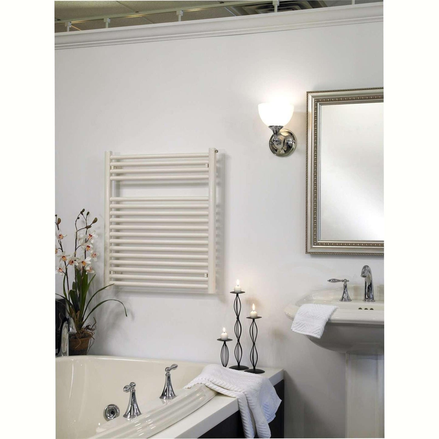 Runtal Radia Hardwired Mounted Towel Warmer - 23.6"w x 45.4"h - RTRED-4624