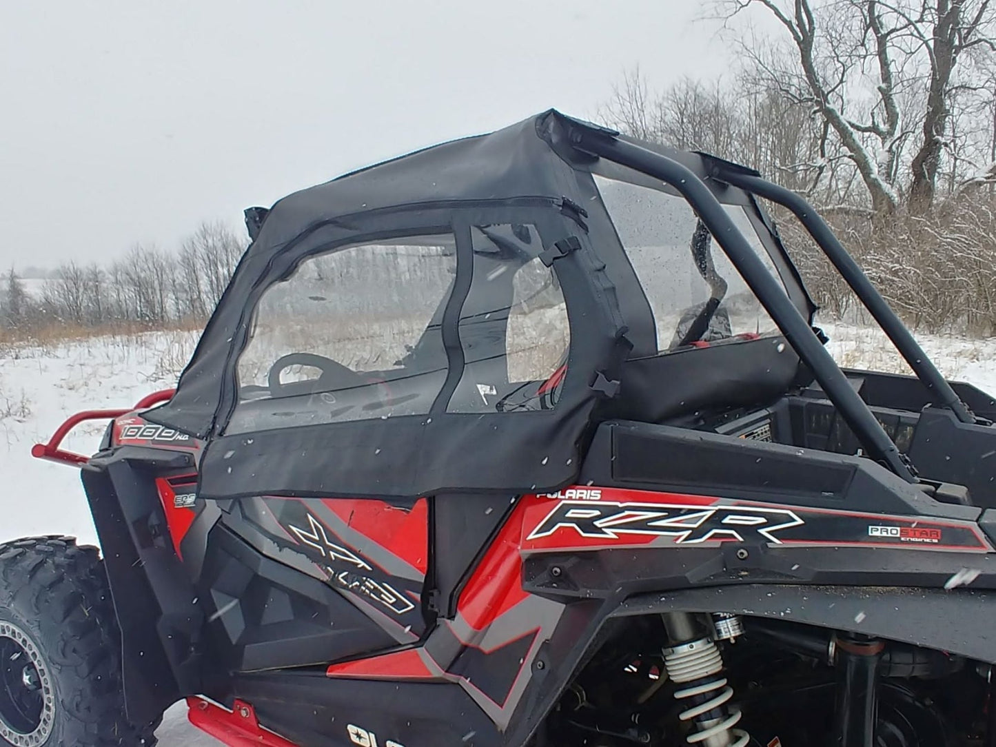 3 Star UTV Polaris RZR 1000 - Door/Rear Window Combo - RZR100-DRH-BLK