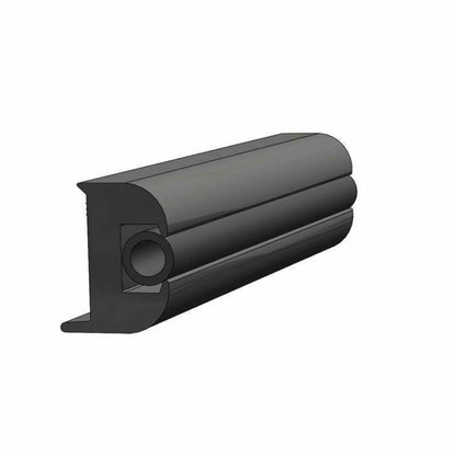 TACO Marine Flexible Rub Rail Kit 1-1/4" X 15/16" 50' Black w/ Black Insert - V11-3447BBK50-2