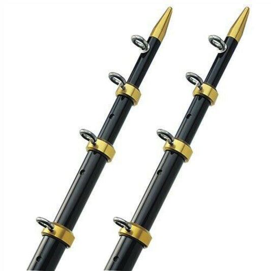 TACO Pair 15' Telescopic Outrigger Poles 1-1/8" - OT-0441BKA15
