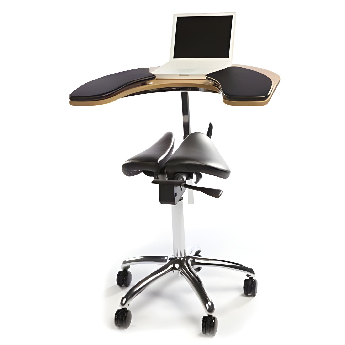 Salli Ergonomic Twin Chair with Elbow Table - SS-TwnTbl