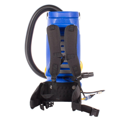 Trusted Clean 10 Qt. Backpack Vacuum Cleaner w/ 5 Piece Tool Kit - SAN-20-1001-PAC-DKBLU