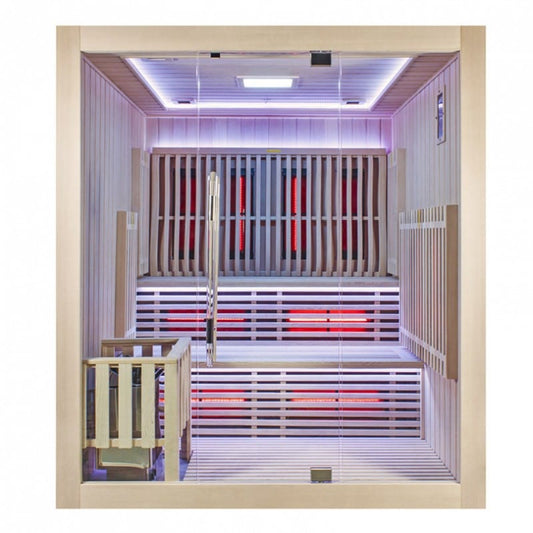 Sauna Hammam SAUNA COMBI BOREAL ELEGANCE 5 - 180X180 INFRARED + STEAM - MK51560211