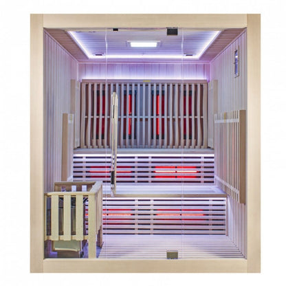 Sauna Hammam SAUNA COMBI BOREAL ELEGANCE 5 - 180X180 INFRARED + STEAM - MK51560211