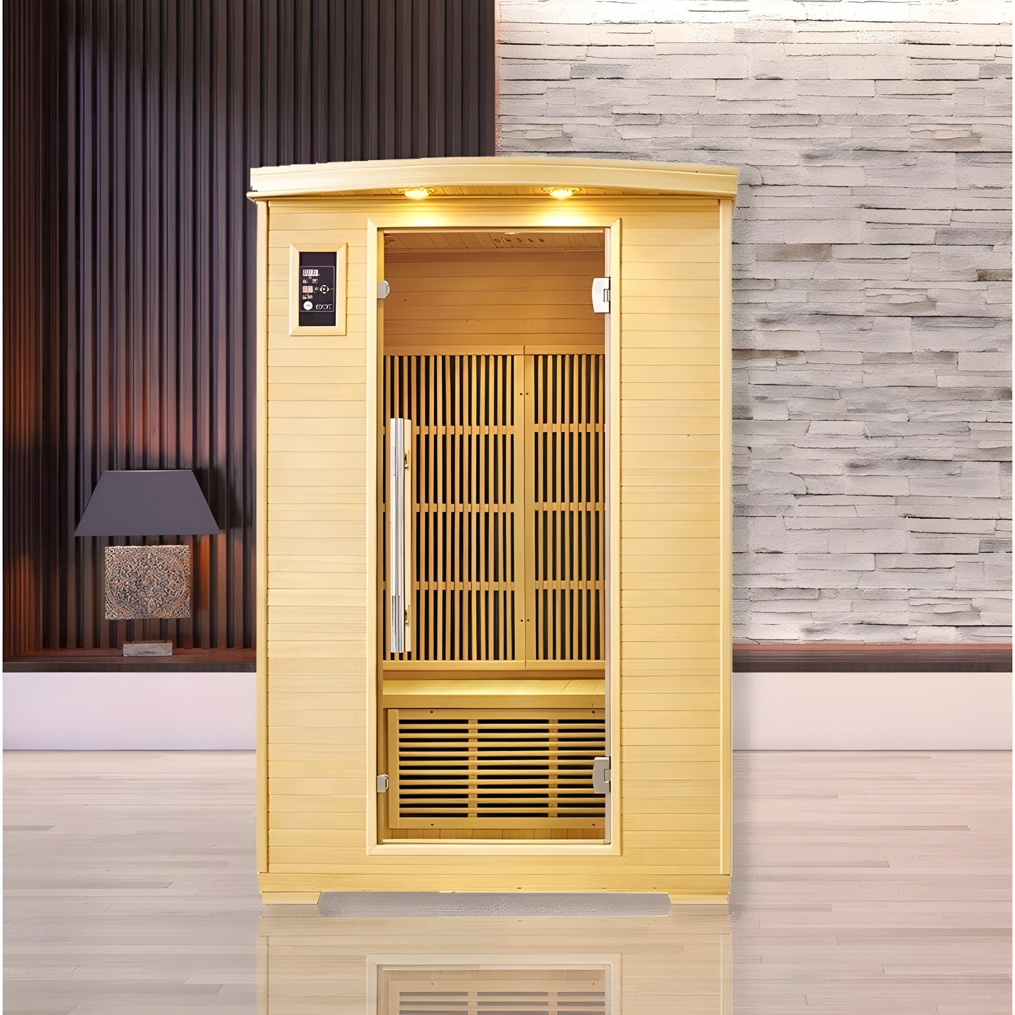 Sauna Hammam NORDICA CARBONE IR2 infrared sauna - (2 PLACES) 120x100 - MK51562016