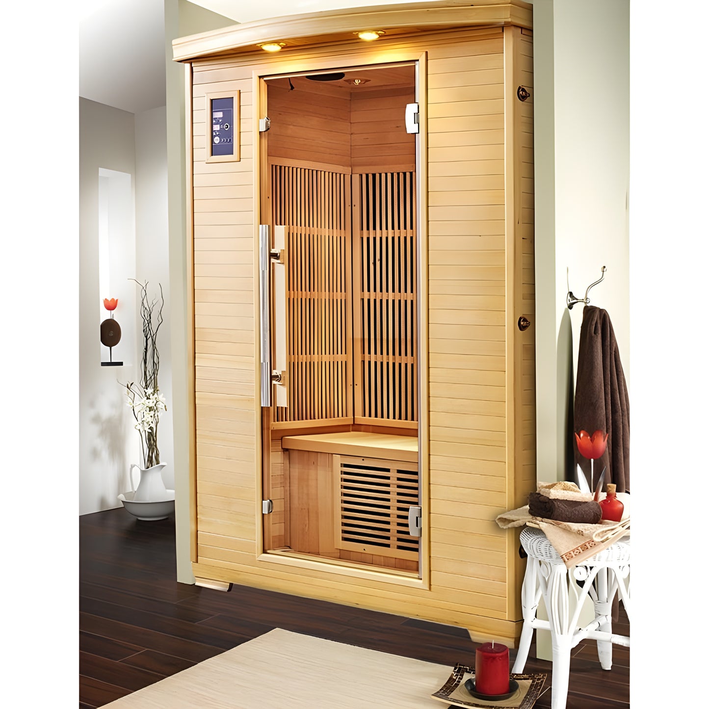 Sauna Hammam NORDICA CARBONE IR2 infrared sauna - (2 PLACES) 120x100 - MK51562016