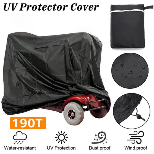 Scooter Cover Waterproof Wheelchair Storage Rain Cover 190D Oxford