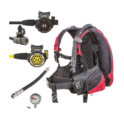 Hollis HD200 BC/BCD 200LX Regulator and 150lx Octo Scuba Diving Package - SCUBAPKG6002-SM-DIN