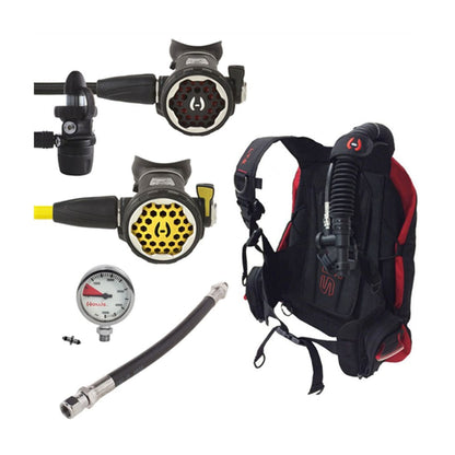 Hollis LTS BC/BCD 150LX Regulator and Octo Scuba Diving Package - SCUBAPKG6102-SM-DIN
