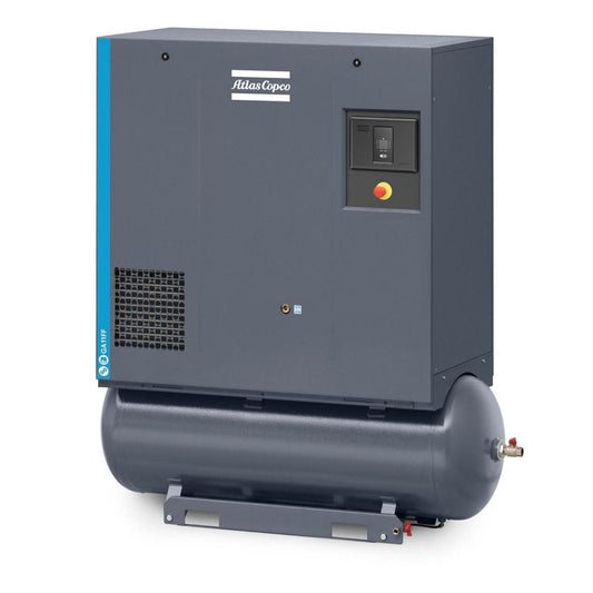 Atlas Copco 15HP, 57 CFM, 71 Gallon GA11 Rotary Screw Air Compressor 208-230/460V - 8153136947