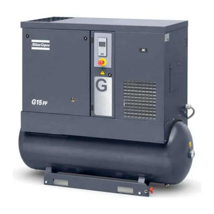 Atlas Copco 20HP, 62.8 CFM, 120 Gallon G15 Rotary Screw Air Compressor 208-230/460V - 8153290898