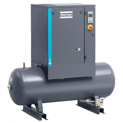 Atlas Copco 3HP, 8.5 CFM, 53 Gallon G2 Rotary Screw Air Compressor 230V 1PH - 8152103847