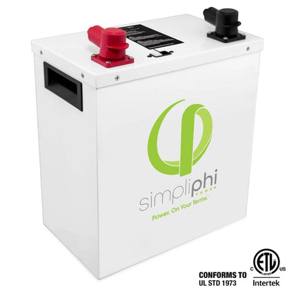 Simpliphi PHI 3.8 kWh Lithium Ferro Phosphate(LFP) Battery, 24V - PHI-3.8-24-60