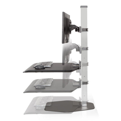 Innovative Winston Workstation Dual Monitor Adjustable Standing Desk Converter - 18089