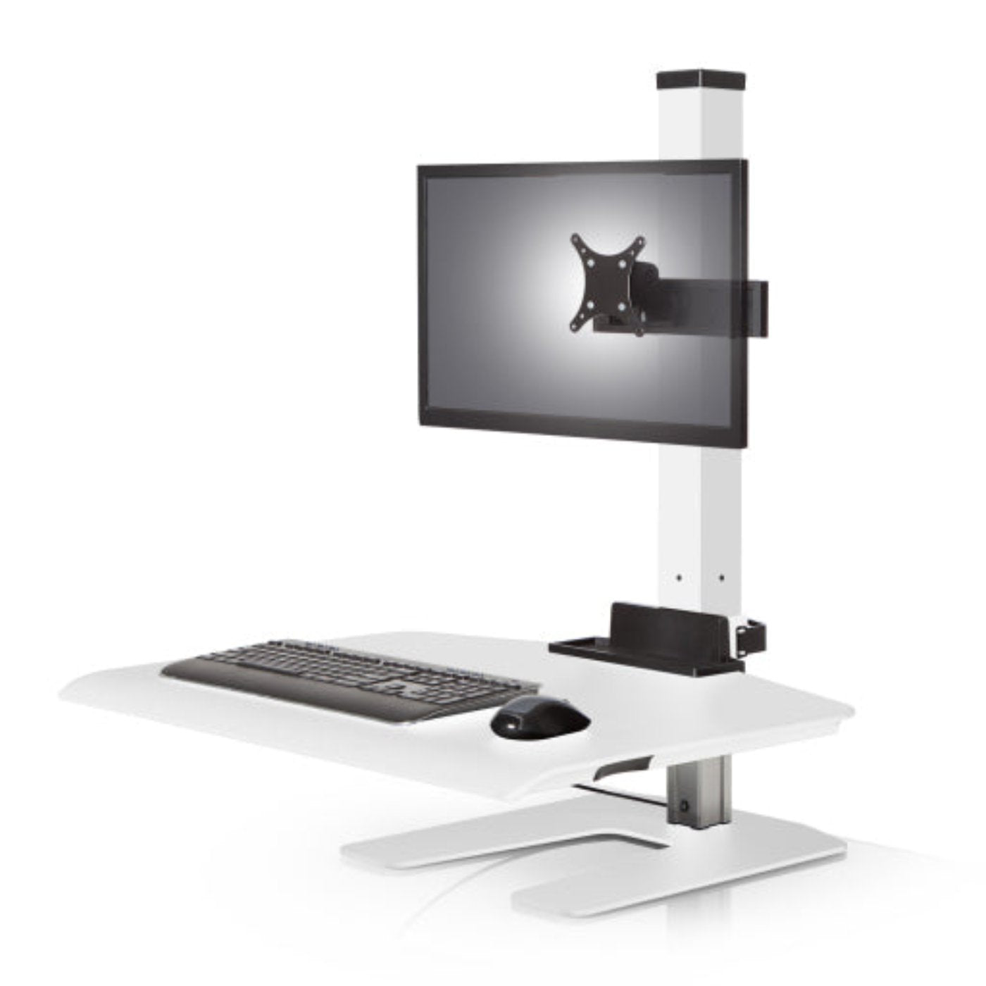 Innovative Winston Workstation Single Monitor Adjustable Standing Desk Converter - 18088