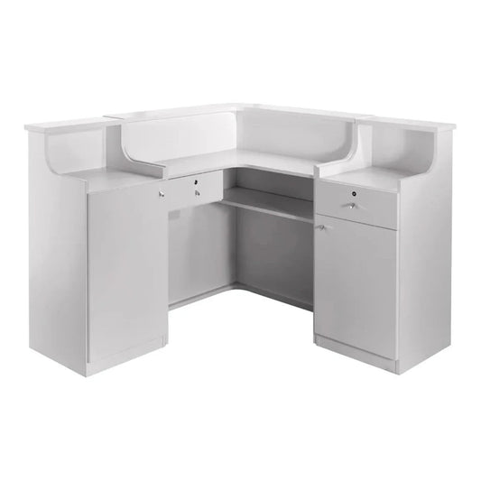 Salon Ambience Smart Italian Reception Desk w/ LED Light RD216 - SA-RD216