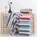 Soft Stripe Absorbent Microfiber Bath Towel Stripe Towels Quick Drying