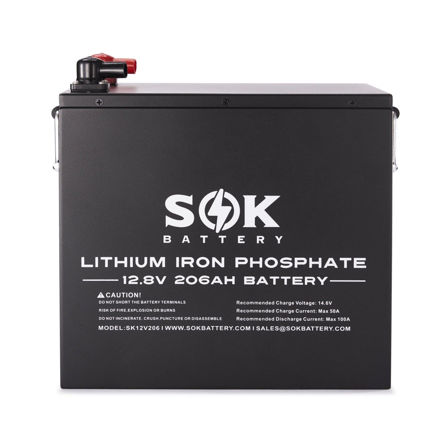 SOK Battery [206Ah] 12V LiFePO4 Deep Cycle Lithium Solar Battery