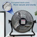 Solar Panel Fan Large Inch Camping Fans Rechargeable Powerful Blower