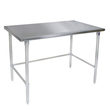 John Boos ST6-3036SBK Open Base 36" W x 30" D Stainless Steel Work Table  - JBST63036SBK