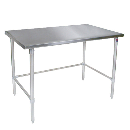 John Boos ST6-2448SBK Open Base 48" W x 24" D Stainless Steel Work Table