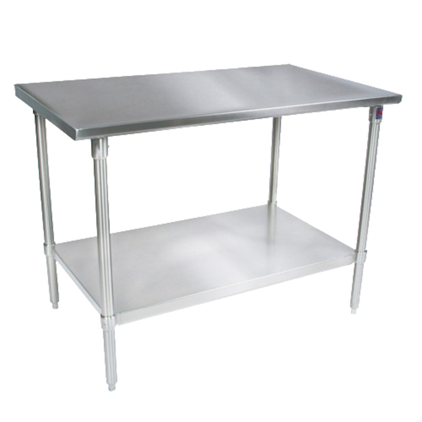 John Boos ST6-3048GBK 48" W x 30" D Work Table with Stainless Steel Top