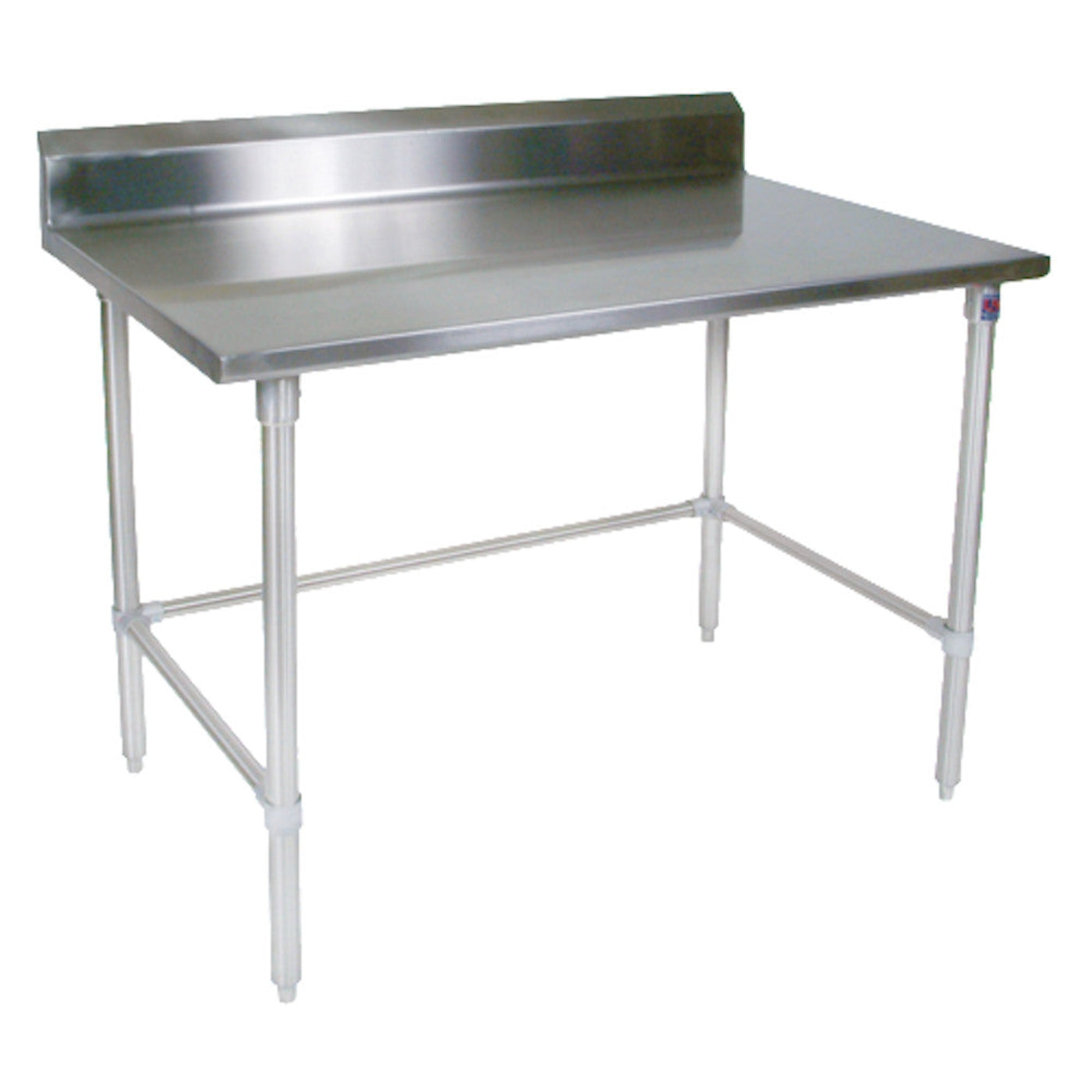 John Boos ST6R5-3030SBK Open Base 30" W x 30" D Stainless Steel Work Table - JBST6R53030SBK