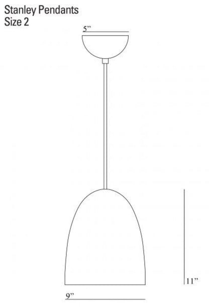 Original BTC Stanley 2 Brass Pendant