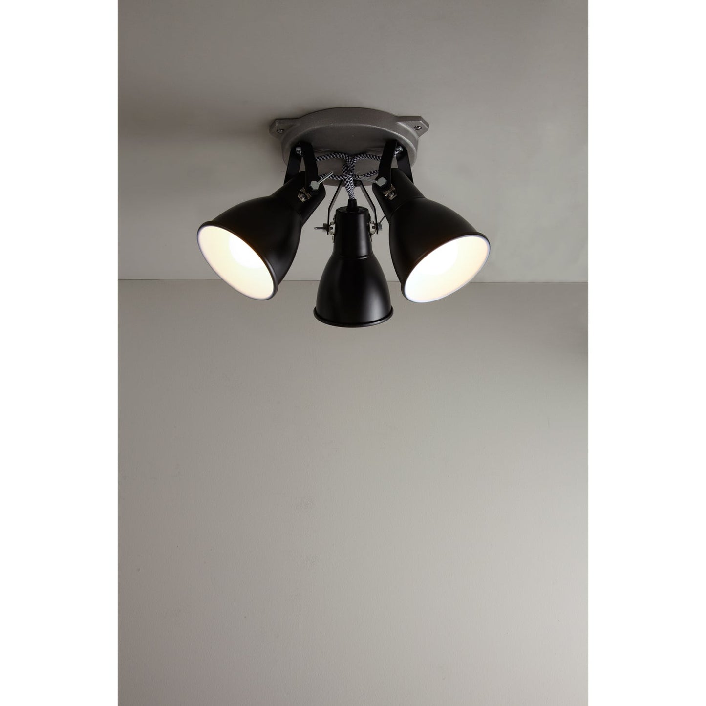 Original BTC Stirrup Triple Ceiling Light