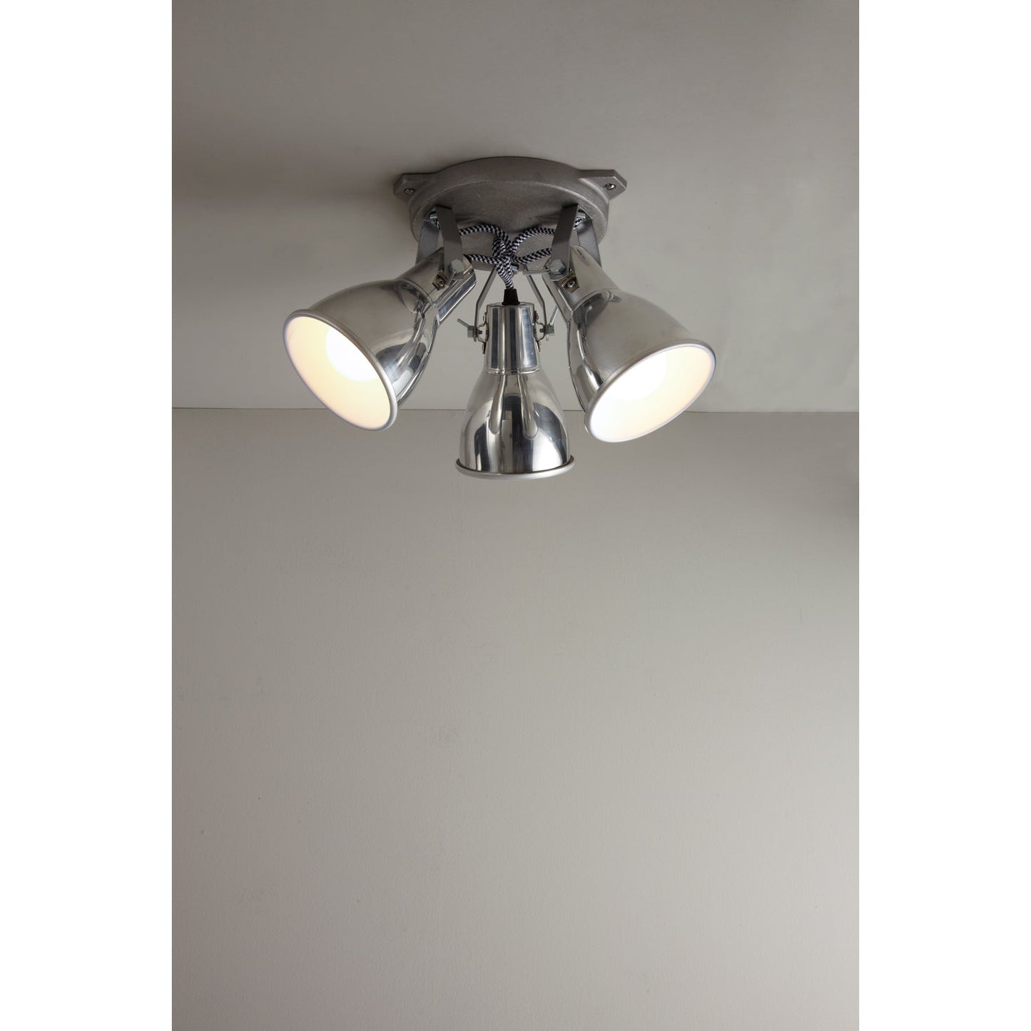Original BTC Stirrup Triple Ceiling Light
