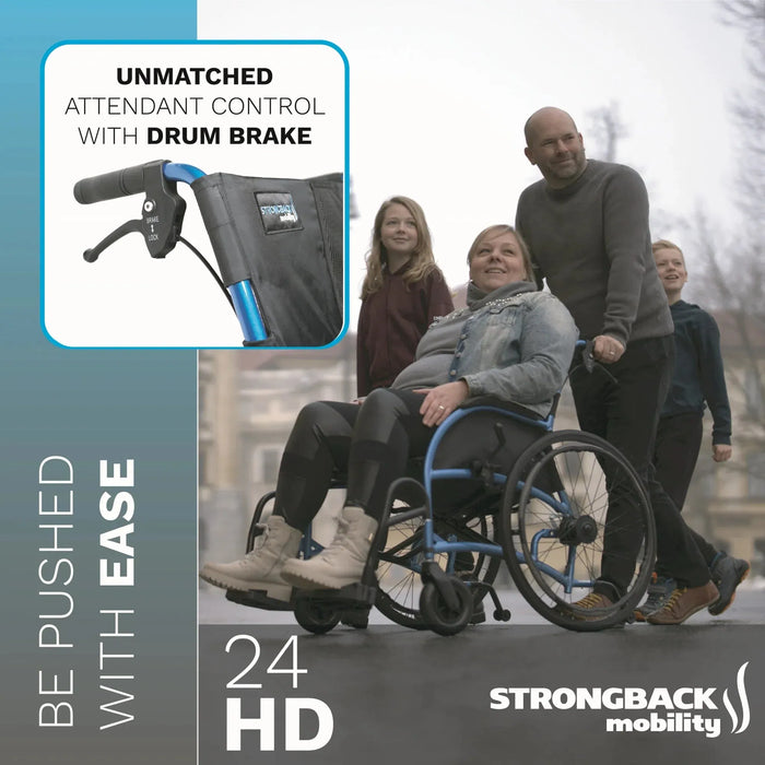 Strongback 24HD Heavy Duty Lightweight Wheelchair