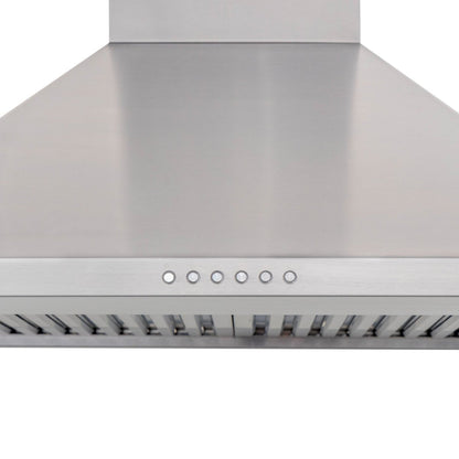 Proline Stylish Ductless Stainless Steel Wall Mounted Range Hood, 600 CFM - Proline PLJW 129 RK600
