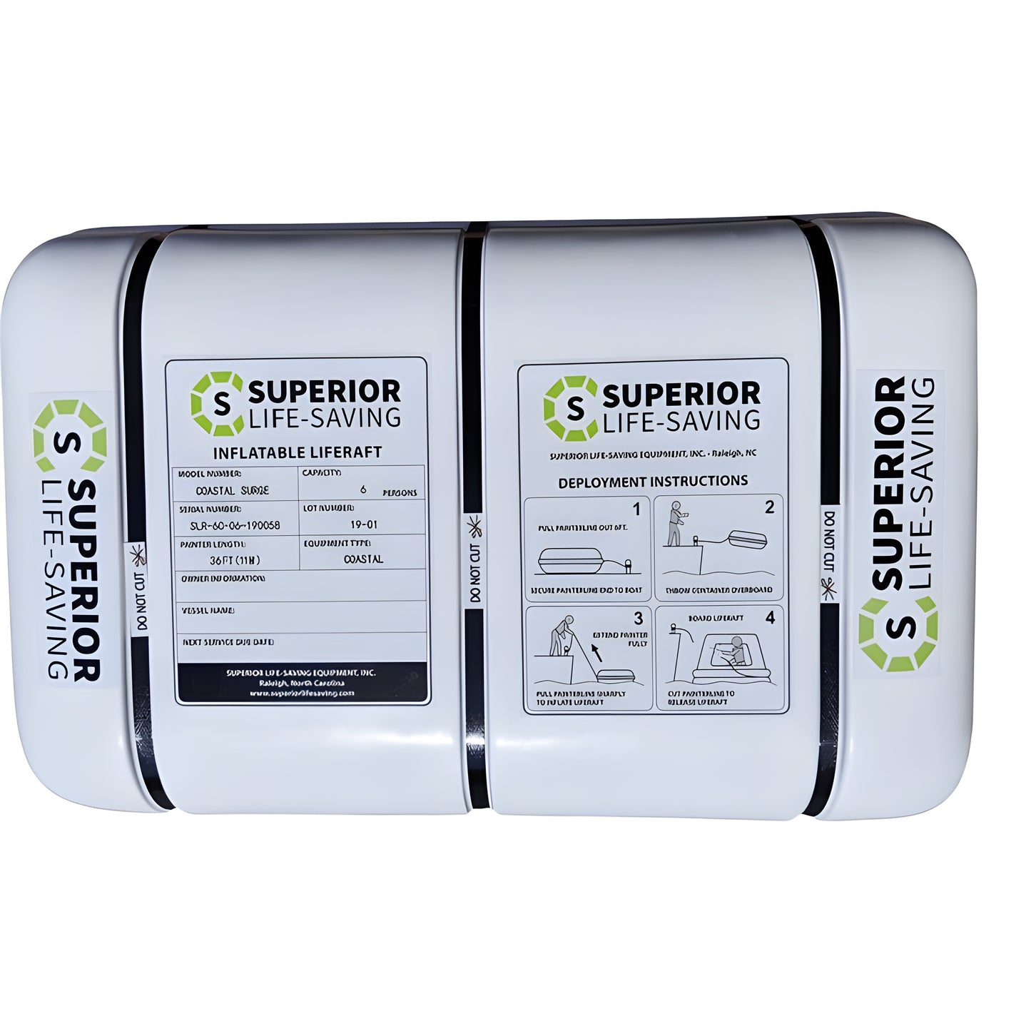 Superior Life-Saving Offshore Stream Life Raft, 4 - 8 person - OS-4HV