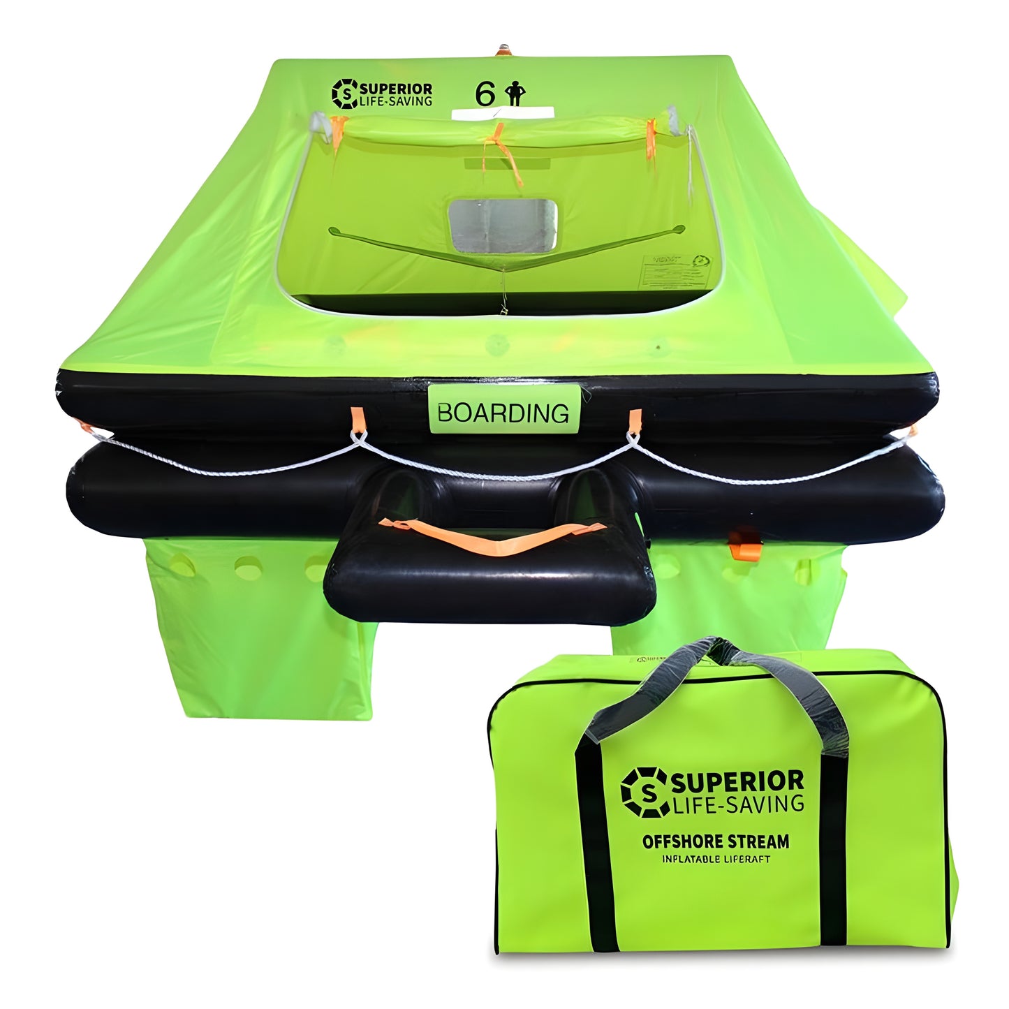 Superior Life-Saving Offshore Stream Life Raft, 4 - 8 person - OS-4HV