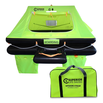 Superior Life-Saving Offshore Stream Life Raft, 4 - 8 person - OS-4HV