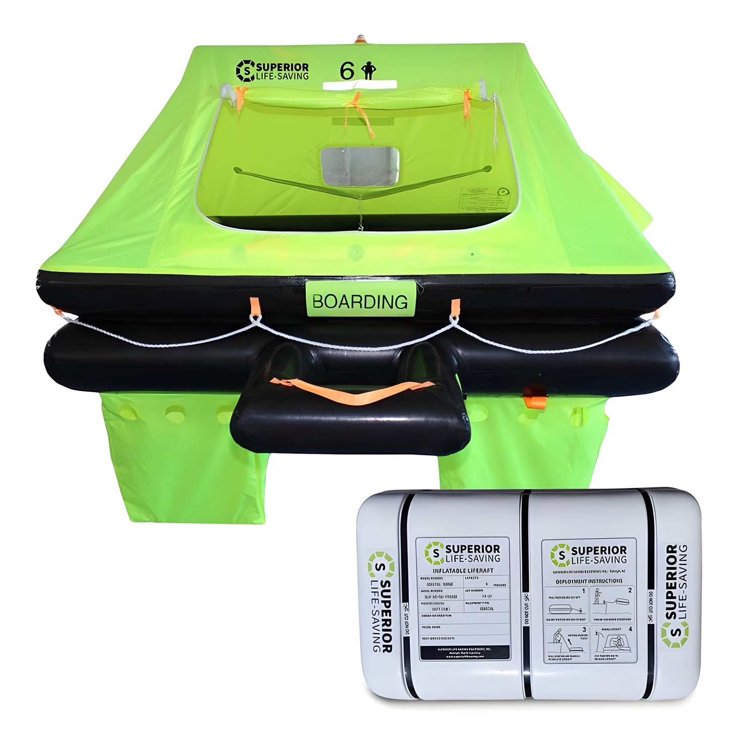 Superior Life-Saving Offshore Stream Life Raft, 4 - 8 person - OS-4HV