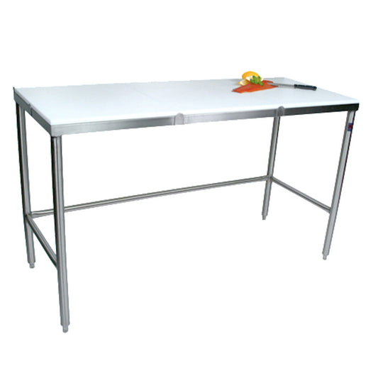 John Boos TC044 48" W x 24" D Trimming Table with Poly Top