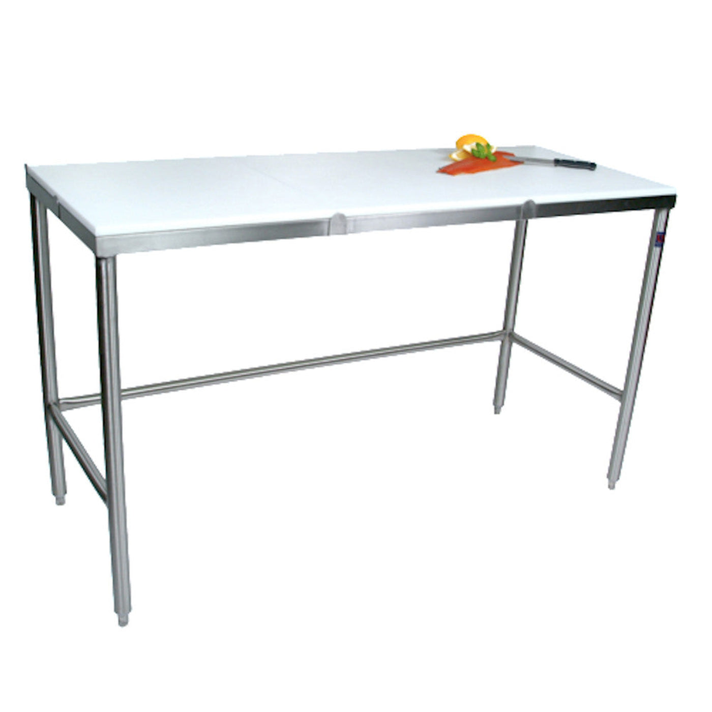 John Boos TC044 48" W x 24" D Trimming Table with Poly Top