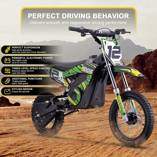 MotoTec 36v 1000w (HP112E) Electric Dirt Bike