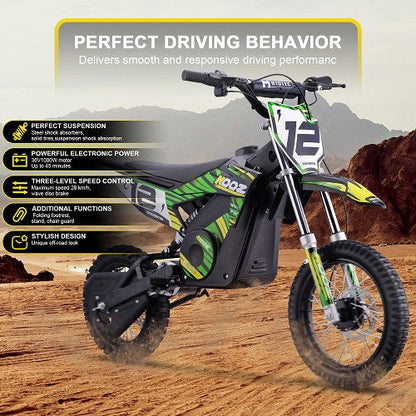 MotoTec 36v 1000w (HP112E) Electric Dirt Bike