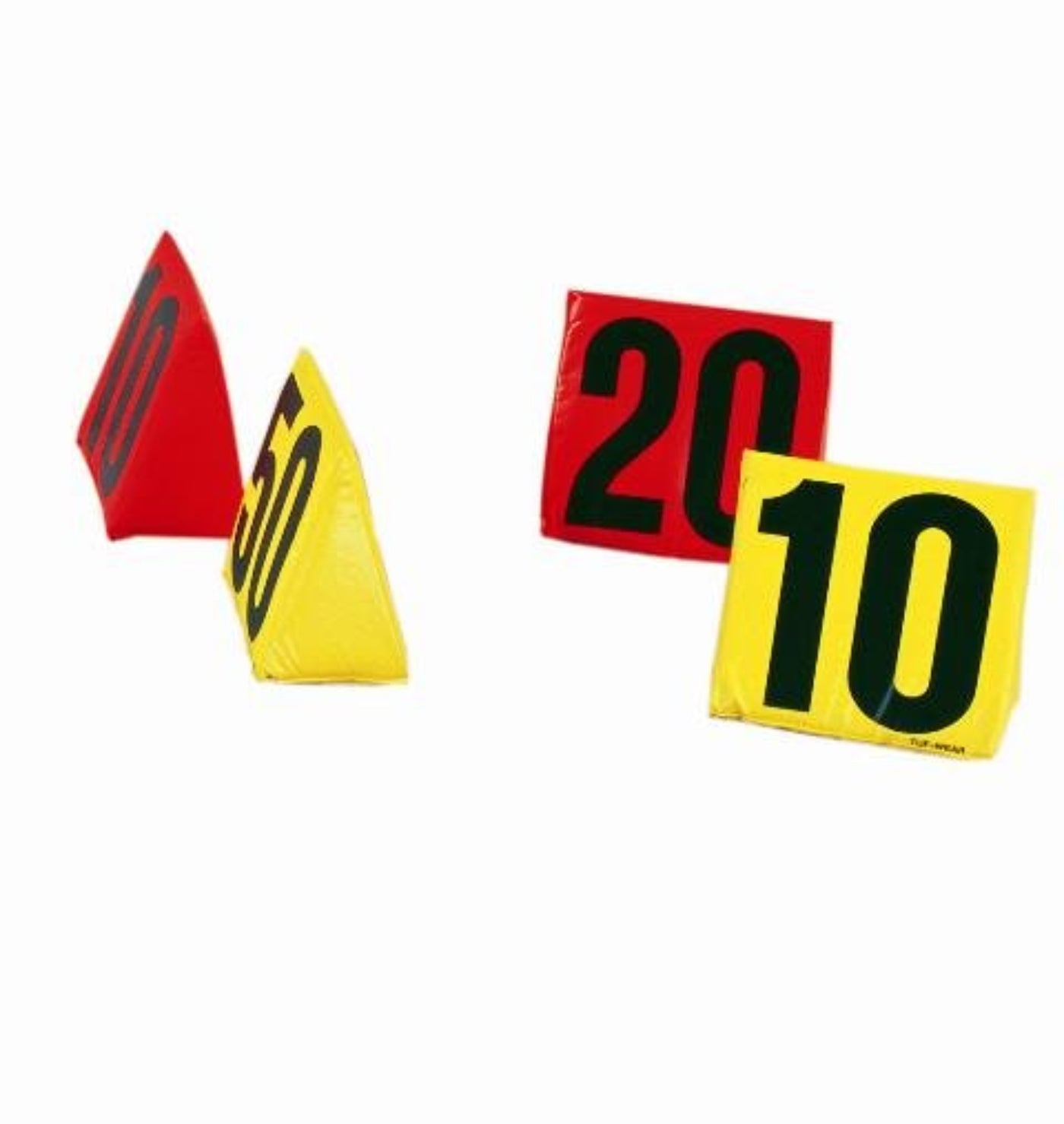 Trigon Sports Solid Foam Weighted Triangle Sideline Markers - 11pc Set FBST11 - FBST11