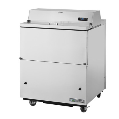 True TMC-34-S-SS-HC Forced Air Stainless Steel Interior & Exterior Mobile Milk Cooler - TRMC34SSS