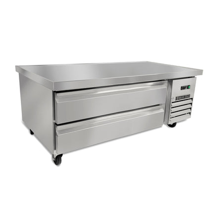Maxx Cold Two-Drawer Refrigerated Chef Base, 62"W, 8.8 cu. ft. Storage Capacity, in Stainless Steel - MXCB60HC