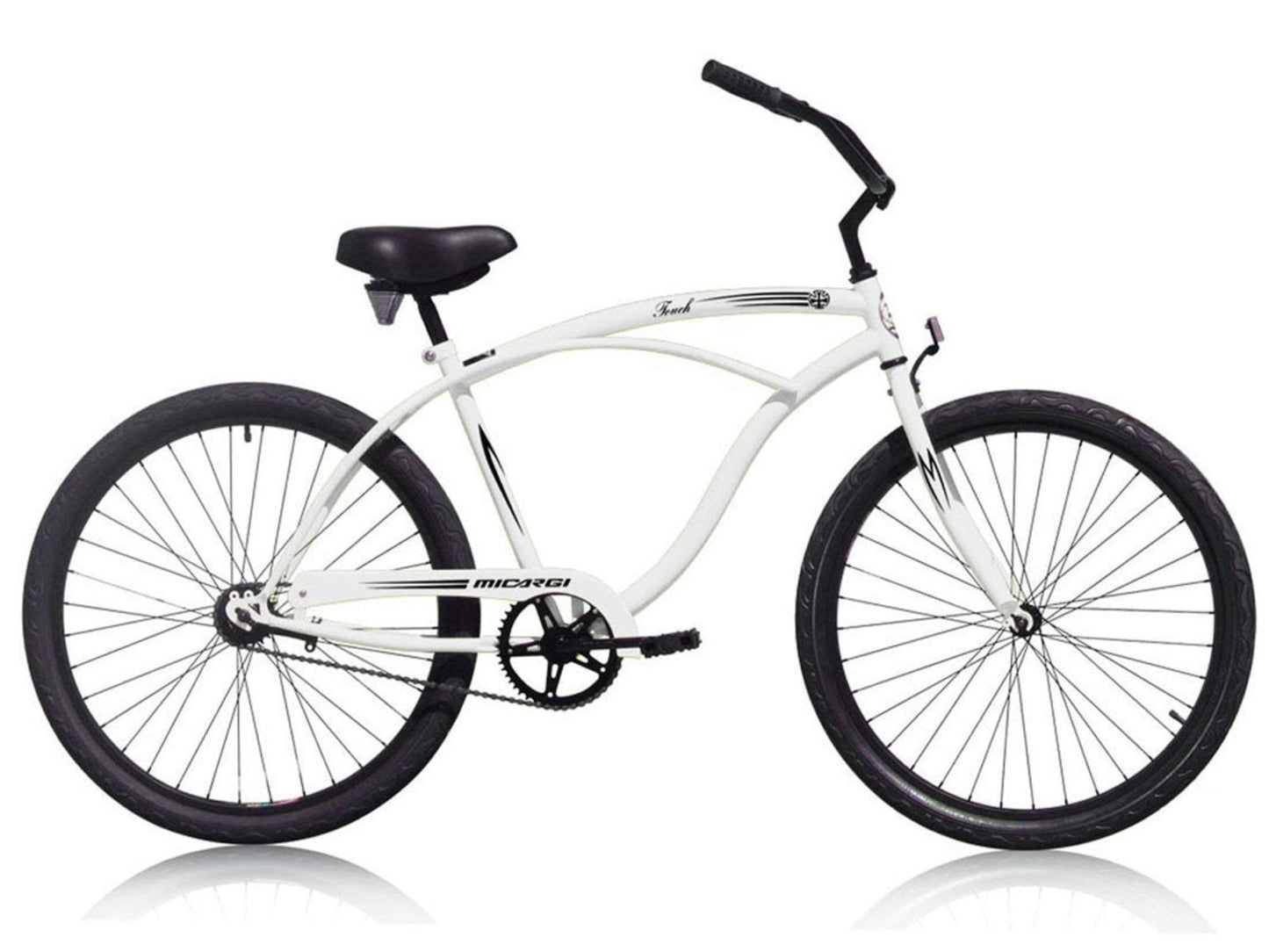 Tracer 26 Inch Men's Ace Beach Cruiser + 4 Stroke Chain Drive - FH-TRANSKIT-4S + FH-ENGINE-4S + FH-HD4STROKEMP + CC-15337 + MB-TOUCH-M-BK